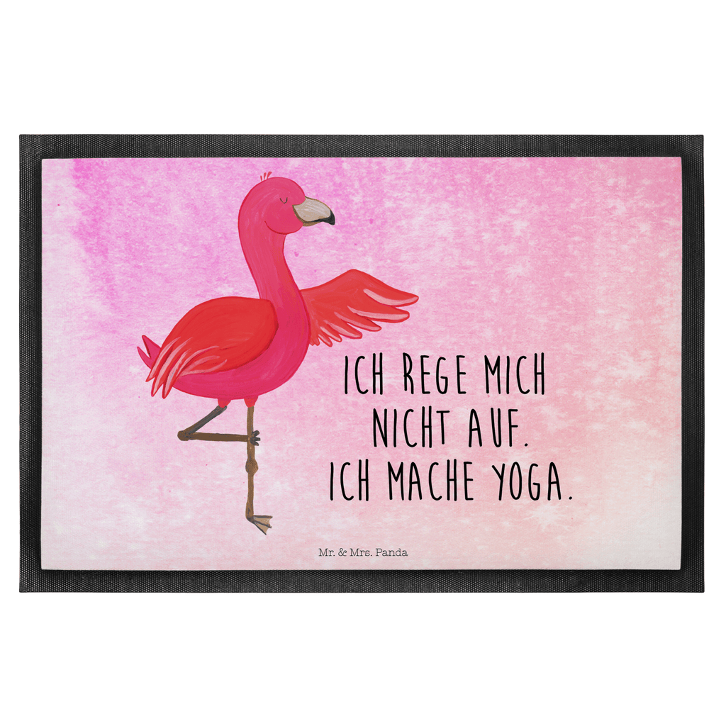 Fußmatte Flamingo Yoga Flamingo, Vogel, Yoga, Namaste, Achtsamkeit, Yoga-Übung, Entspannung, Ärger, Aufregen, Tiefenentspannung Türvorleger, Schmutzmatte, Fußabtreter, Matte, Schmutzfänger, Fußabstreifer, Schmutzfangmatte, Türmatte, Motivfußmatte,  Haustürmatte, Vorleger  Flamingo