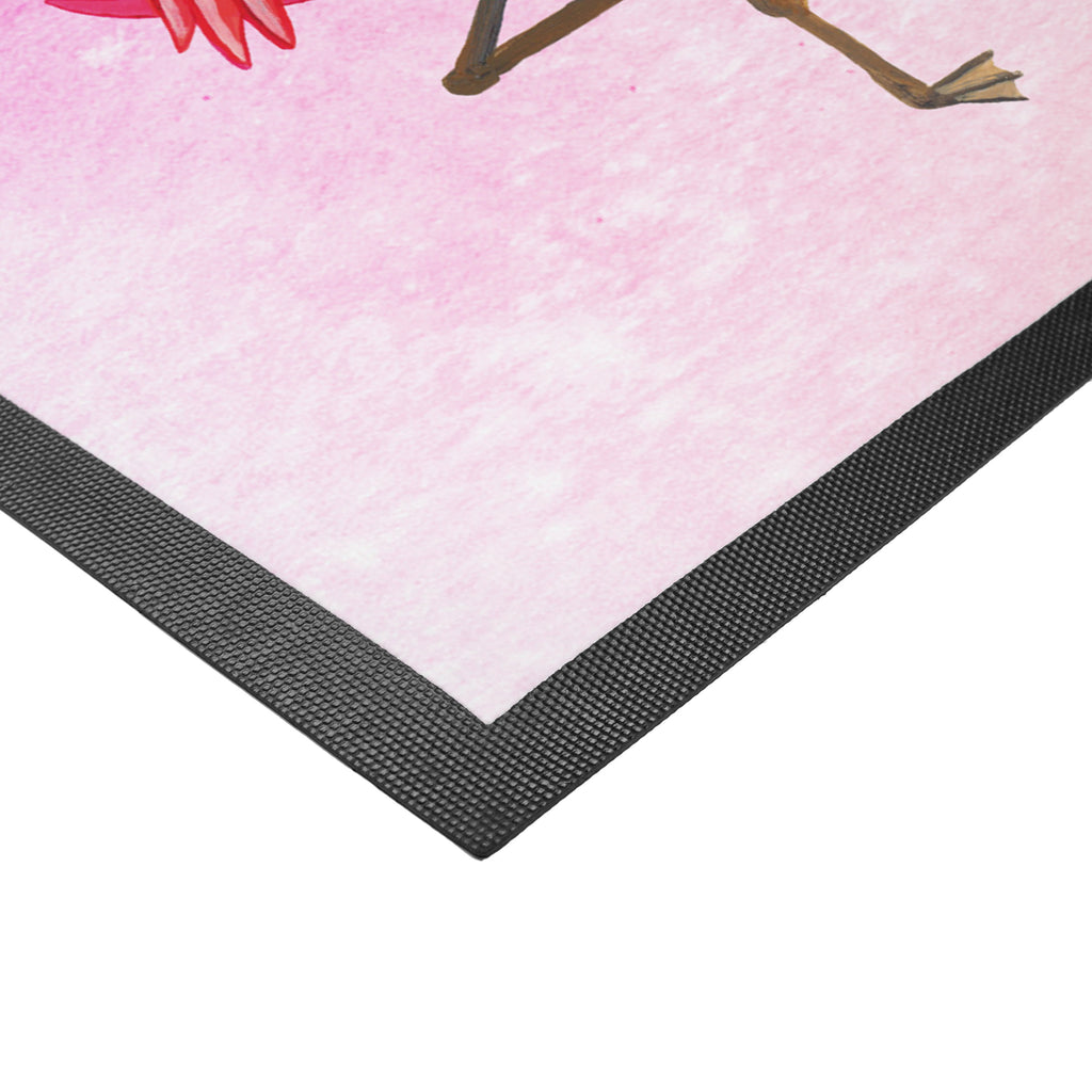 Fußmatte Flamingo Yoga Flamingo, Vogel, Yoga, Namaste, Achtsamkeit, Yoga-Übung, Entspannung, Ärger, Aufregen, Tiefenentspannung Türvorleger, Schmutzmatte, Fußabtreter, Matte, Schmutzfänger, Fußabstreifer, Schmutzfangmatte, Türmatte, Motivfußmatte,  Haustürmatte, Vorleger  Flamingo