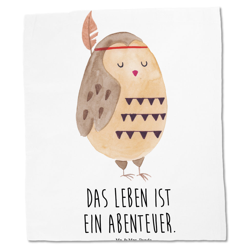 Tragetasche Eule Federschmuck Beuteltasche, Beutel, Einkaufstasche, Jutebeutel, Stoffbeutel, Eule, Eule Deko, Owl, Das Leben ist ein Abenteuer, Reisespruch, Federschmuck, Dekoration