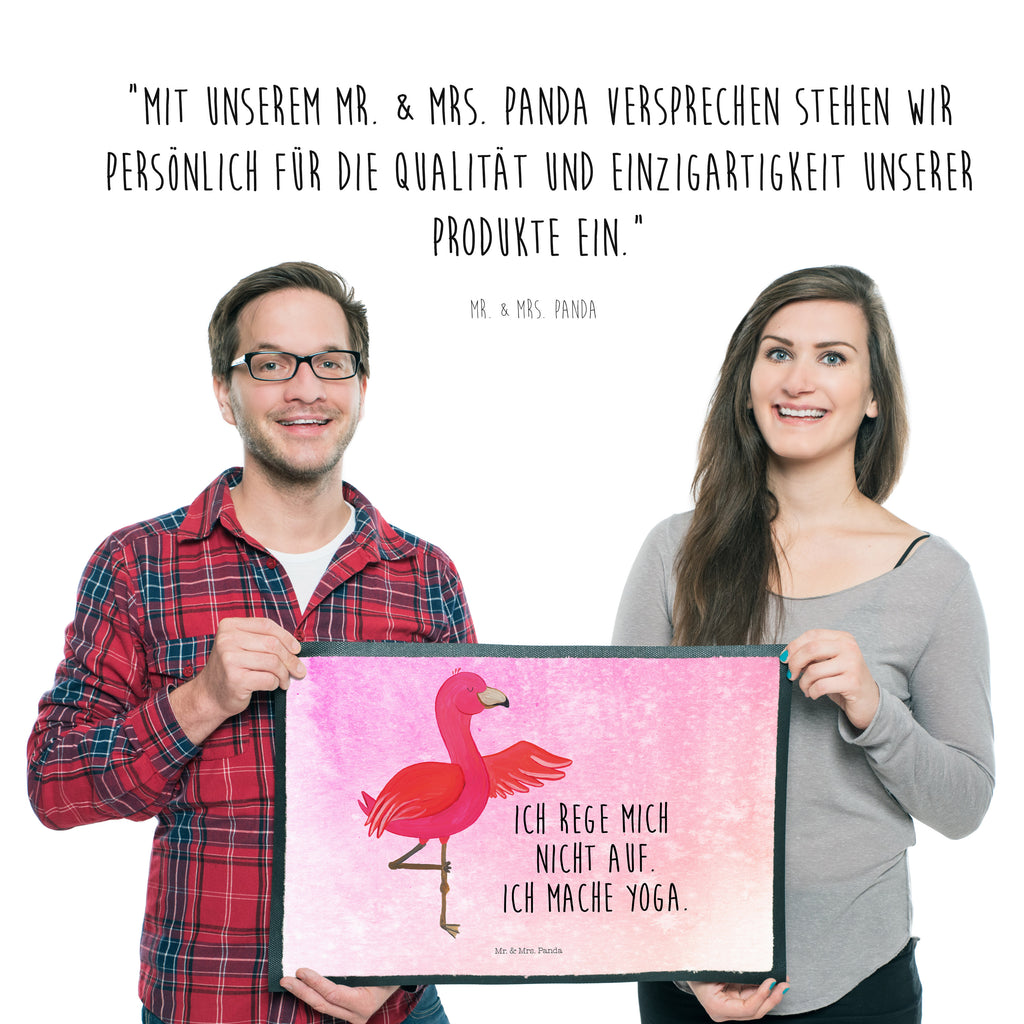 Fußmatte Flamingo Yoga Flamingo, Vogel, Yoga, Namaste, Achtsamkeit, Yoga-Übung, Entspannung, Ärger, Aufregen, Tiefenentspannung Türvorleger, Schmutzmatte, Fußabtreter, Matte, Schmutzfänger, Fußabstreifer, Schmutzfangmatte, Türmatte, Motivfußmatte,  Haustürmatte, Vorleger  Flamingo