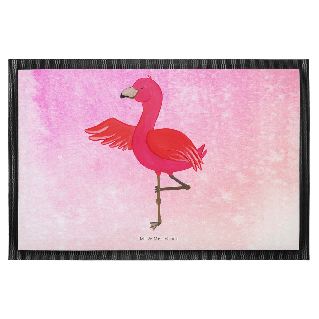 Fußmatte Flamingo Yoga Flamingo, Vogel, Yoga, Namaste, Achtsamkeit, Yoga-Übung, Entspannung, Ärger, Aufregen, Tiefenentspannung Türvorleger, Schmutzmatte, Fußabtreter, Matte, Schmutzfänger, Fußabstreifer, Schmutzfangmatte, Türmatte, Motivfußmatte,  Haustürmatte, Vorleger  Flamingo