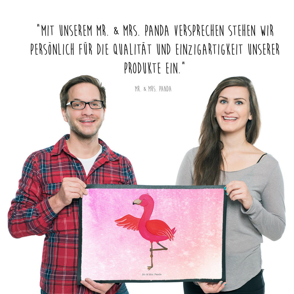 Fußmatte Flamingo Yoga Flamingo, Vogel, Yoga, Namaste, Achtsamkeit, Yoga-Übung, Entspannung, Ärger, Aufregen, Tiefenentspannung Türvorleger, Schmutzmatte, Fußabtreter, Matte, Schmutzfänger, Fußabstreifer, Schmutzfangmatte, Türmatte, Motivfußmatte,  Haustürmatte, Vorleger  Flamingo