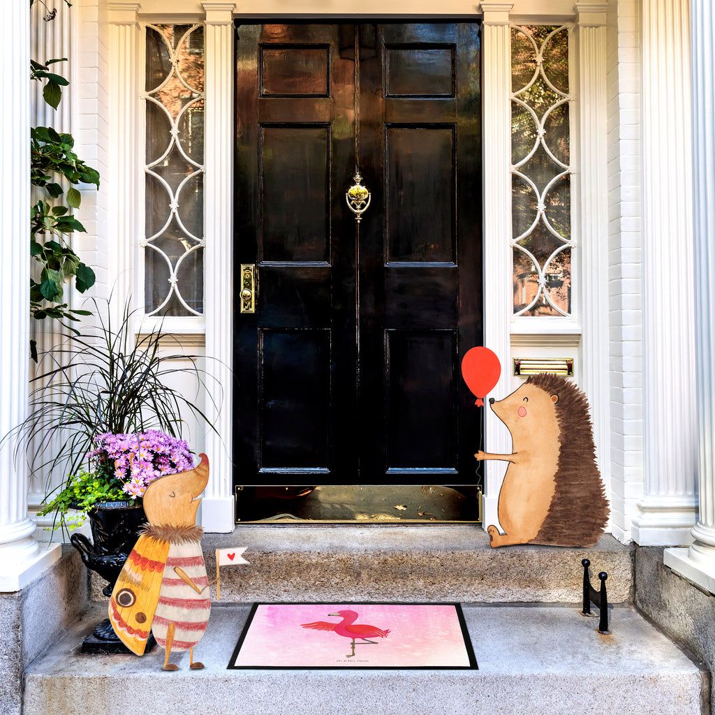 Fußmatte Flamingo Yoga Flamingo, Vogel, Yoga, Namaste, Achtsamkeit, Yoga-Übung, Entspannung, Ärger, Aufregen, Tiefenentspannung Türvorleger, Schmutzmatte, Fußabtreter, Matte, Schmutzfänger, Fußabstreifer, Schmutzfangmatte, Türmatte, Motivfußmatte,  Haustürmatte, Vorleger  Flamingo