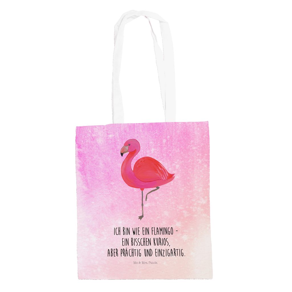 Tragetasche Flamingo classic Beuteltasche, Beutel, Einkaufstasche, Jutebeutel, Stoffbeutel, Flamingo, Einzigartig, Selbstliebe, Stolz, ich, für mich, Spruch, Freundin, Freundinnen, Außenseiter, Sohn, Tochter, Geschwister