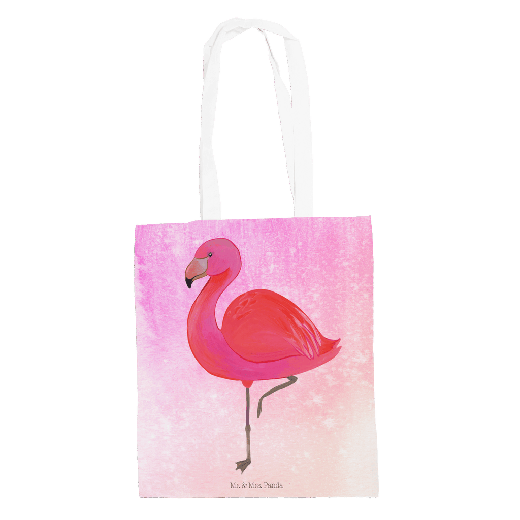 Tragetasche Flamingo classic Beuteltasche, Beutel, Einkaufstasche, Jutebeutel, Stoffbeutel, Flamingo, Einzigartig, Selbstliebe, Stolz, ich, für mich, Spruch, Freundin, Freundinnen, Außenseiter, Sohn, Tochter, Geschwister