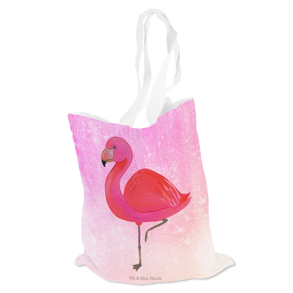 Tragetasche Flamingo classic Beuteltasche, Beutel, Einkaufstasche, Jutebeutel, Stoffbeutel, Flamingo, Einzigartig, Selbstliebe, Stolz, ich, für mich, Spruch, Freundin, Freundinnen, Außenseiter, Sohn, Tochter, Geschwister