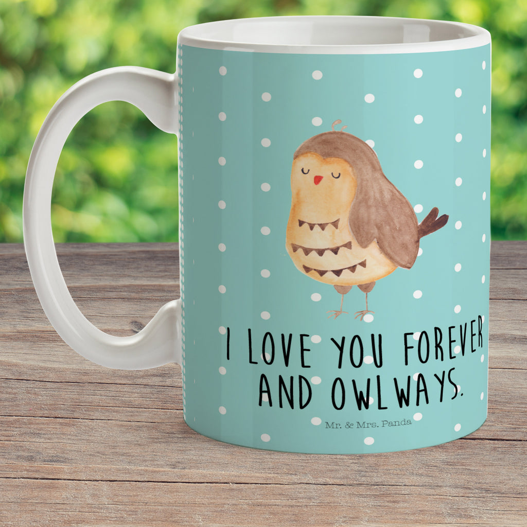 Kindertasse Eule Zufrieden Kunststoff Tasse, Kindergarten, Tasse, Trinkbecher, Camping Becher, Kaffeetasse, Kunststoffbecher, Kindergartenbecher, Outdoorgeschirr, Kunststoffgeschirr, Reisebecher, Reisetasse, Kinderbecher, Eule, Eule Spruch, Eule deko, Owl, Liebe Spruch, Romantisch, Wortspiel lustig, Spruch schön, Geschenk Hochzeitstag
