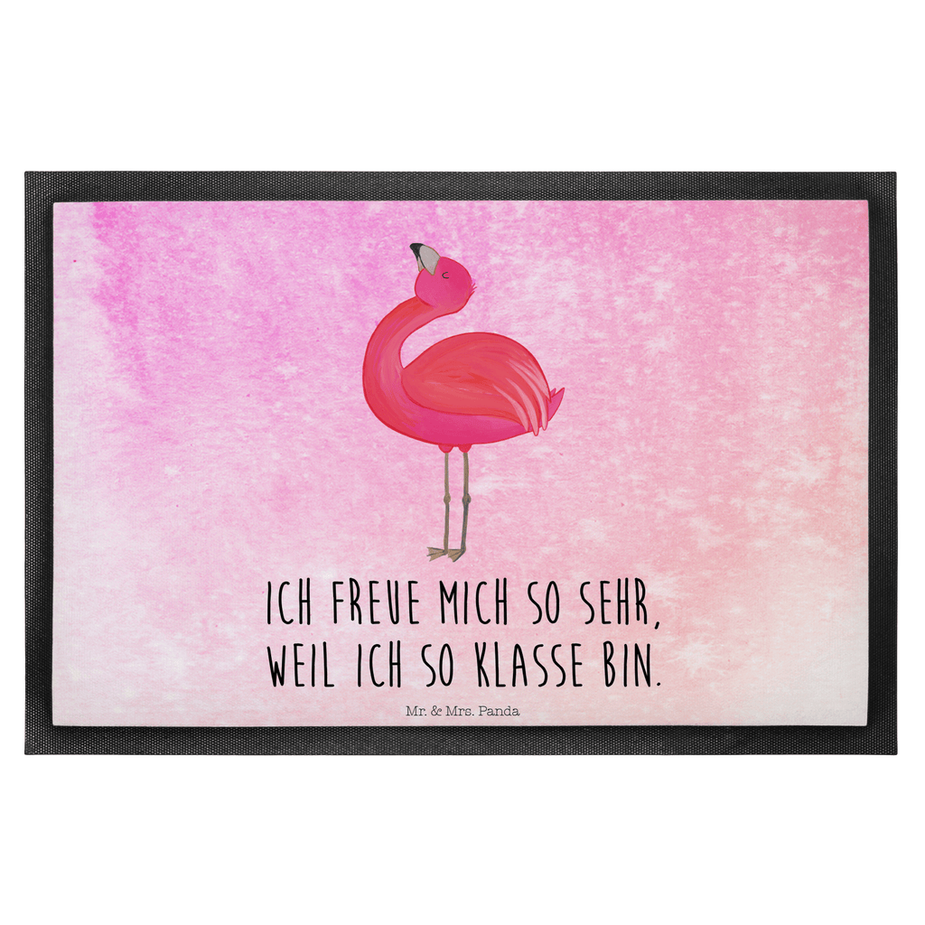 Fußmatte Flamingo stolz Flamingo, stolz, Freude, Selbstliebe, Selbstakzeptanz, Freundin, beste Freundin, Tochter, Mama, Schwester, Türvorleger, Schmutzmatte, Fußabtreter, Matte, Schmutzfänger, Fußabstreifer, Schmutzfangmatte, Türmatte, Motivfußmatte,  Haustürmatte, Vorleger  Flamingo