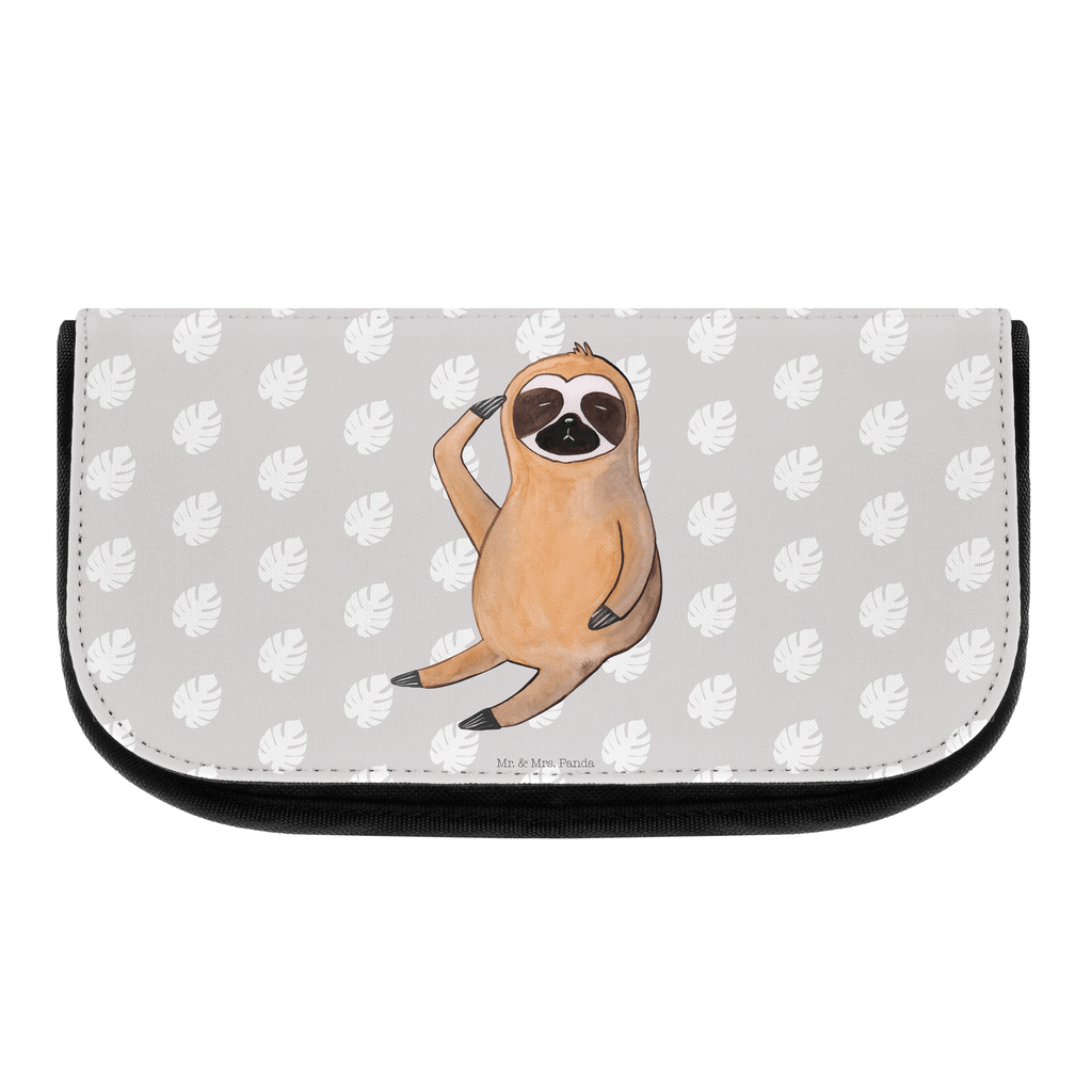 Kosmetiktasche Faultier Vogel zeigen Kosmetikbeutel, Kulturtasche, Kulturbeutel, Schminktasche, Make-Up Tasche, Faultier, Faultier Geschenk, Faultier Deko, Faultiere, faul, Lieblingstier, Spinner, früher Vogel, der frühe Vogel, Frühaufsteher, Morgenmuffel, Vogel, Faultierwelt