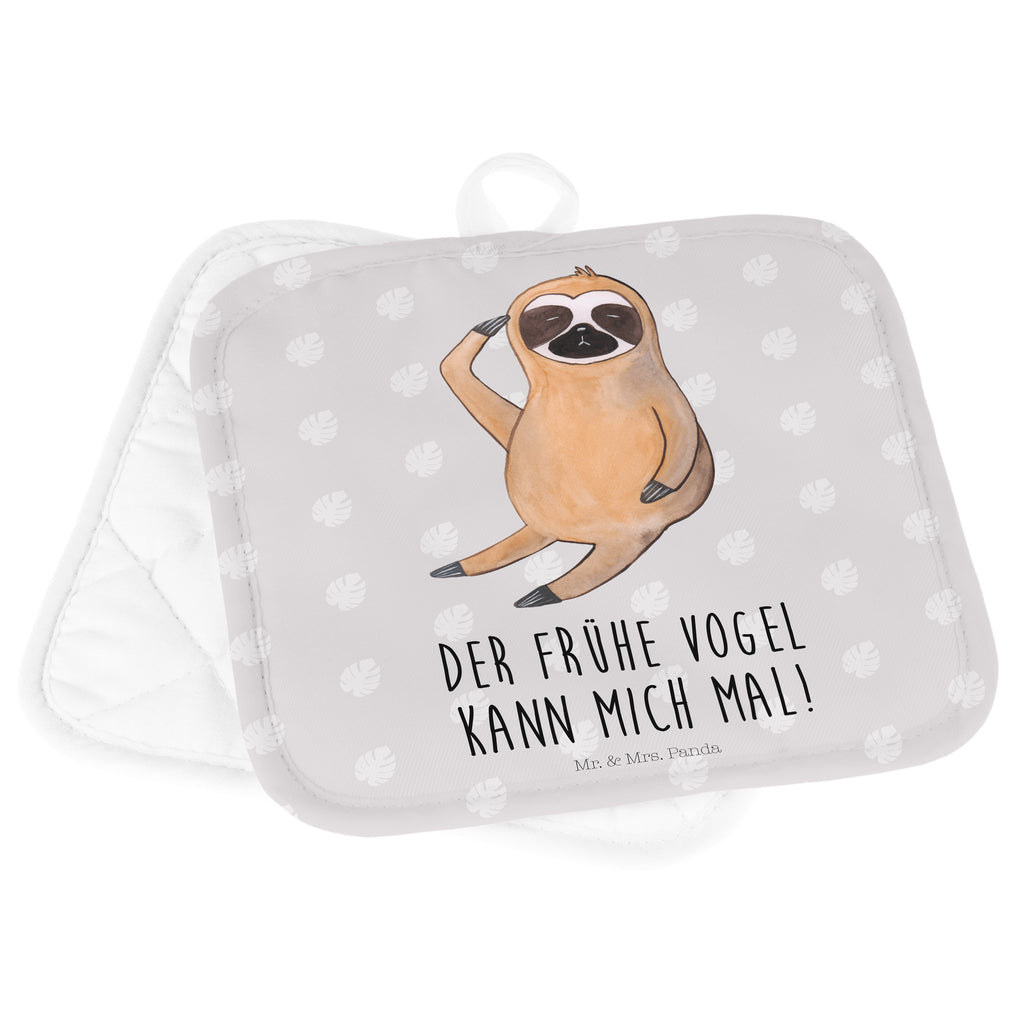 2er Set Topflappen  Faultier Vogel zeigen Topflappen, Topfuntersetzer, Ofenhandschuh, Topflappen Set, Topflappen lustig, Topflappen mit Spruch, Faultier, Faultier Geschenk, Faultier Deko, Faultiere, faul, Lieblingstier, Spinner, früher Vogel, der frühe Vogel, Frühaufsteher, Morgenmuffel, Vogel, Faultierwelt
