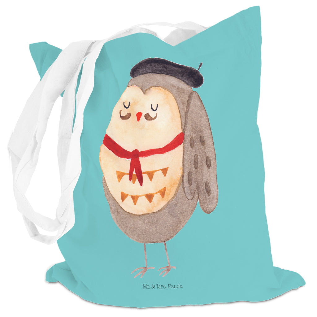 Tragetasche Eule Französisch Beuteltasche, Beutel, Einkaufstasche, Jutebeutel, Stoffbeutel, Eule, Eulen, Eule Deko, Owl, hibou, La vie est belle, das Leben ist schön, Spruch schön, Spruch Französisch, Frankreich