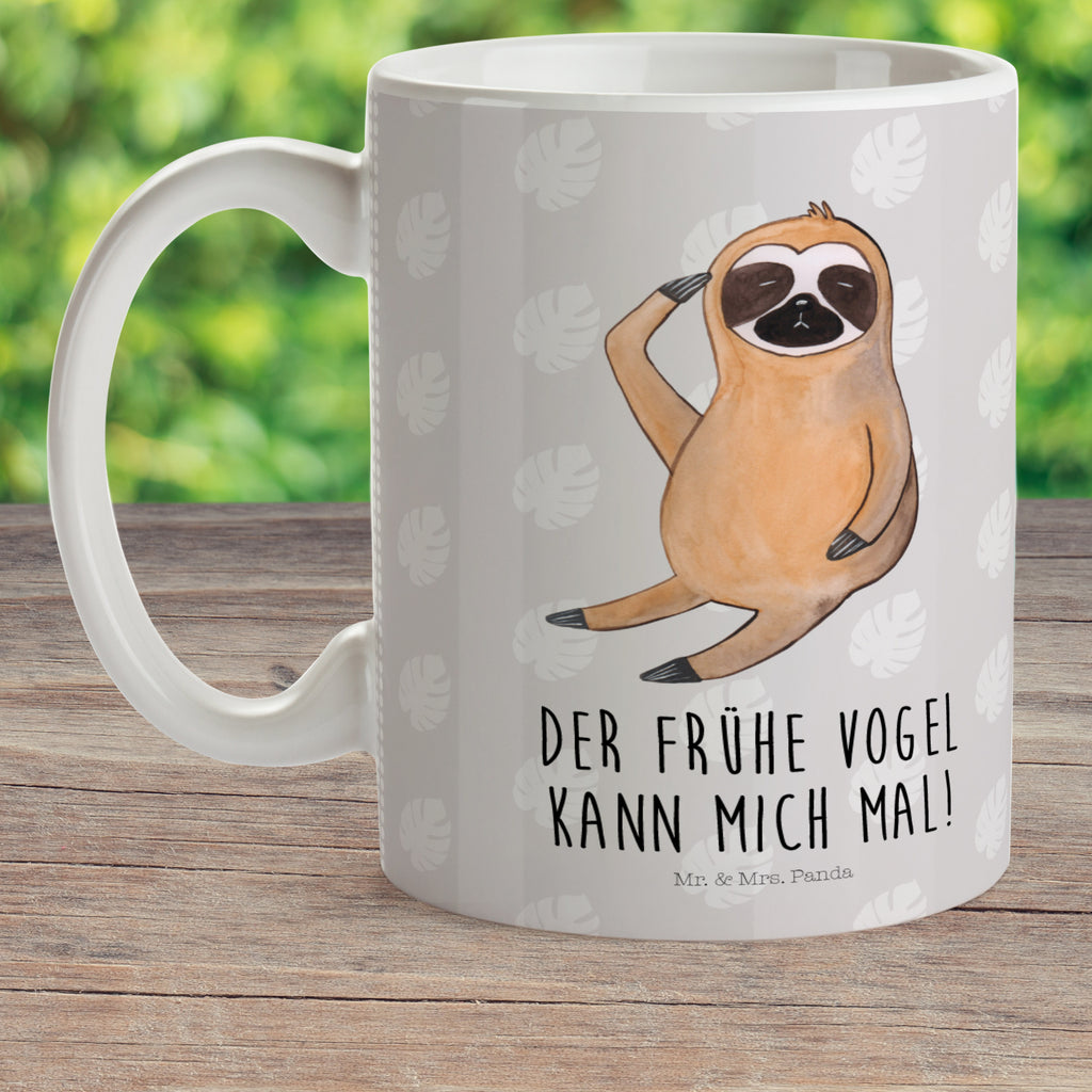Kindertasse Faultier Vogel zeigen Kunststoff Tasse, Kindergarten, Tasse, Trinkbecher, Camping Becher, Kaffeetasse, Kunststoffbecher, Kindergartenbecher, Outdoorgeschirr, Kunststoffgeschirr, Reisebecher, Reisetasse, Kinderbecher, Faultier, Faultier Geschenk, Faultier Deko, Faultiere, faul, Lieblingstier, Spinner, früher Vogel, der frühe Vogel, Frühaufsteher, Morgenmuffel, Vogel, Faultierwelt