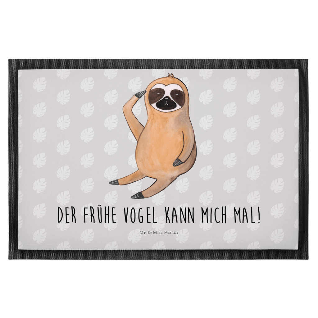 Fußmatte Faultier Vogel zeigen Faultier, Faultiere, faul, Lieblingstier, Spinner, früher Vogel, der frühe Vogel, Frühaufsteher, Morgenmuffel, Vogel, Faultierwelt Türvorleger, Schmutzmatte, Fußabtreter, Matte, Schmutzfänger, Fußabstreifer, Schmutzfangmatte, Türmatte, Motivfußmatte,  Haustürmatte, Vorleger  Faultier, Faultier Geschenk, Faultier Deko