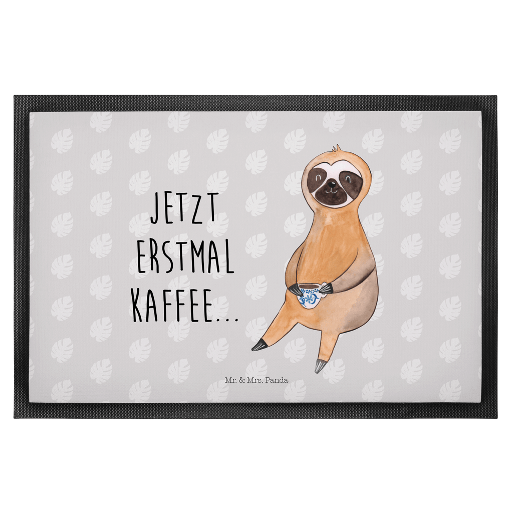 Fußmatte Faultier Kaffee Faultier, Faultiere, faul, Lieblingstier, Kaffee, erster Kaffee, Morgenmuffel, Frühaufsteher, Kaffeetasse, Genießer, Coffee, Kaffeegetränk Türvorleger, Schmutzmatte, Fußabtreter, Matte, Schmutzfänger, Fußabstreifer, Schmutzfangmatte, Türmatte, Motivfußmatte,  Haustürmatte, Vorleger  Faultier, Faultier Geschenk, Faultier Deko