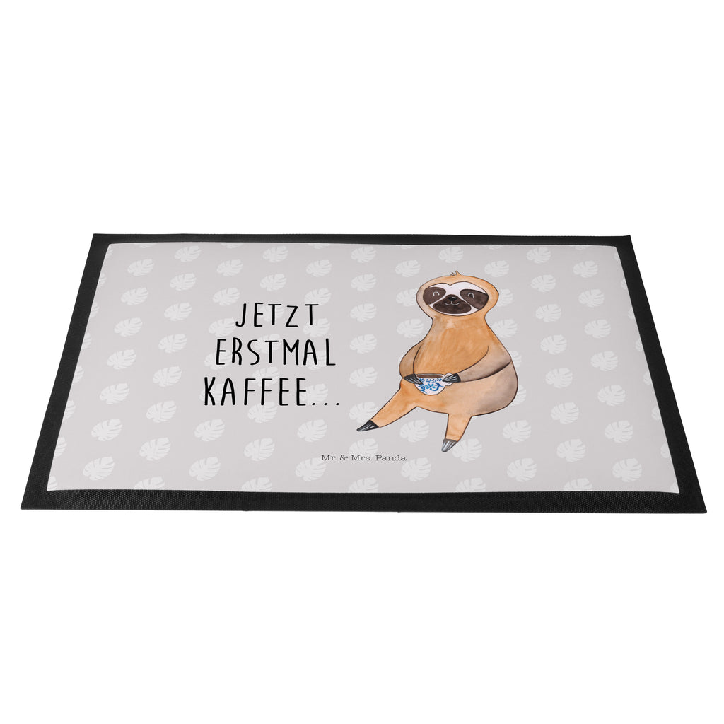 Fußmatte Faultier Kaffee Faultier, Faultiere, faul, Lieblingstier, Kaffee, erster Kaffee, Morgenmuffel, Frühaufsteher, Kaffeetasse, Genießer, Coffee, Kaffeegetränk Türvorleger, Schmutzmatte, Fußabtreter, Matte, Schmutzfänger, Fußabstreifer, Schmutzfangmatte, Türmatte, Motivfußmatte,  Haustürmatte, Vorleger  Faultier, Faultier Geschenk, Faultier Deko