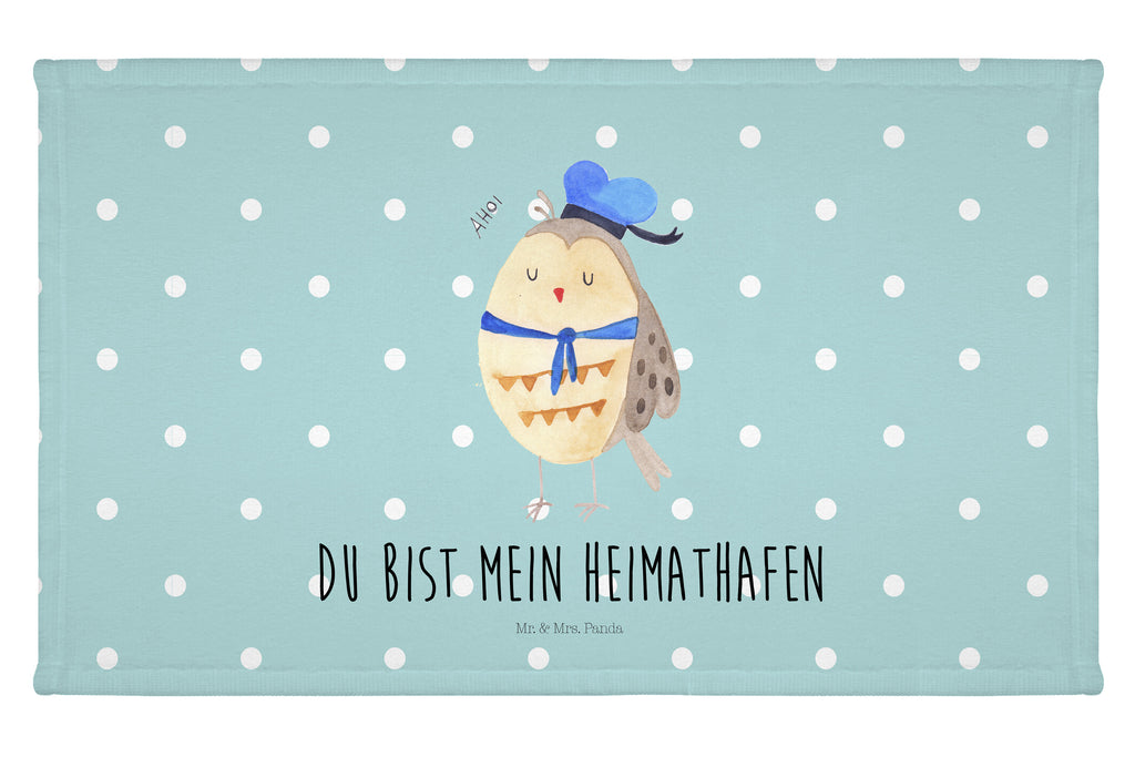 Gäste Handtuch Eule Matrosen Gästetuch, Reisehandtuch, Sport Handtuch, Frottier, Kinder Handtuch, Eule, Eule Spruch, Eule Deko, Owl, Wortspiel lustig, Matrose, Freundin, Ehe, Seefahrer, Heimathafen, Hochzeitstag Geschenk
