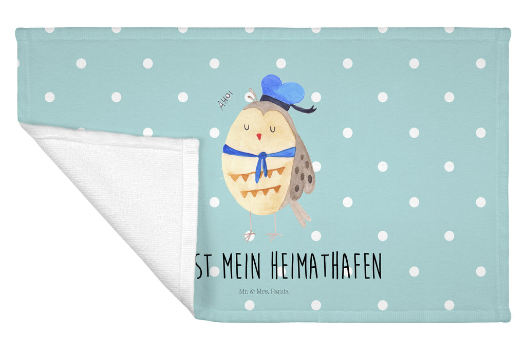 Gäste Handtuch Eule Matrosen Gästetuch, Reisehandtuch, Sport Handtuch, Frottier, Kinder Handtuch, Eule, Eule Spruch, Eule Deko, Owl, Wortspiel lustig, Matrose, Freundin, Ehe, Seefahrer, Heimathafen, Hochzeitstag Geschenk