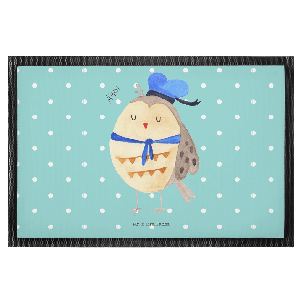 Fußmatte Eule Matrosen Eule Spruch, Eule Deko, Owl, Wortspiel lustig, Matrose, Freundin, Ehe, Seefahrer, Heimathafen, Hochzeitstag Geschenk   Türvorleger, Schmutzmatte, Fußabtreter, Matte, Schmutzfänger, Fußabstreifer, Schmutzfangmatte, Türmatte, Motivfußmatte,  Haustürmatte, Vorleger  Eule