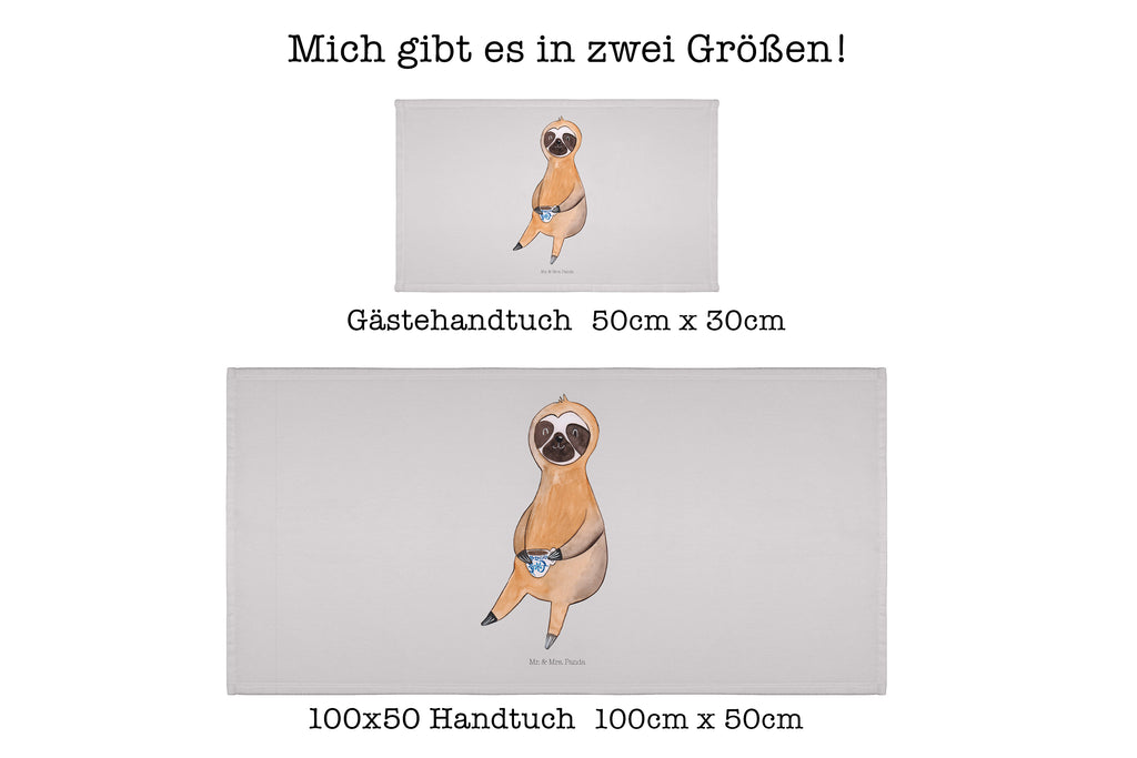 Gäste Handtuch Faultier Kaffee Gästetuch, Reisehandtuch, Sport Handtuch, Frottier, Kinder Handtuch, Faultier, Faultier Geschenk, Faultier Deko, Faultiere, faul, Lieblingstier, Kaffee, erster Kaffee, Morgenmuffel, Frühaufsteher, Kaffeetasse, Genießer, Coffee, Kaffeegetränk