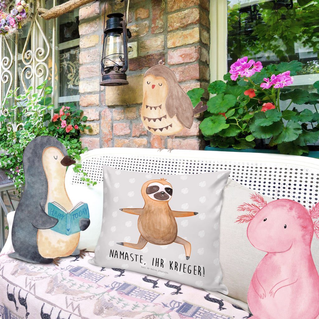 40x40 Kissen Faultier  Yoga Kissenhülle, Kopfkissen, Sofakissen, Dekokissen, Motivkissen, Faultier, Faultier Geschenk, Faultier Deko, Faultiere, faul, Lieblingstier, Yoga, Namaste, Krieger, Yogaübungen, Meditation, Atmung, Gelassenheit, Entspannung