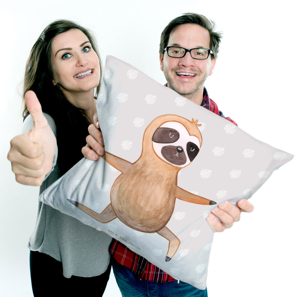 40x40 Kissen Faultier  Yoga Kissenhülle, Kopfkissen, Sofakissen, Dekokissen, Motivkissen, Faultier, Faultier Geschenk, Faultier Deko, Faultiere, faul, Lieblingstier, Yoga, Namaste, Krieger, Yogaübungen, Meditation, Atmung, Gelassenheit, Entspannung