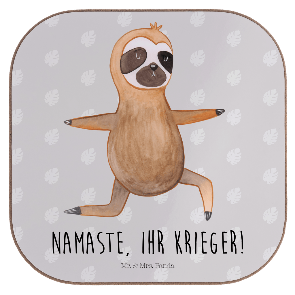 Quadratische Untersetzer Faultier  Yoga Bierdeckel, Glasuntersetzer, Untersetzer Gläser, Getränkeuntersetzer, Faultier, Faultier Geschenk, Faultier Deko, Faultiere, faul, Lieblingstier, Yoga, Namaste, Krieger, Yogaübungen, Meditation, Atmung, Gelassenheit, Entspannung