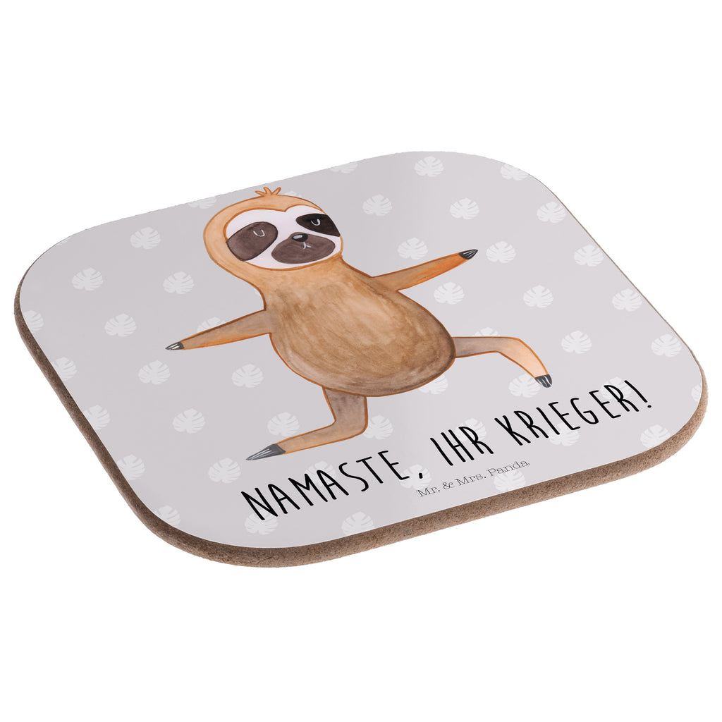 Quadratische Untersetzer Faultier  Yoga Bierdeckel, Glasuntersetzer, Untersetzer Gläser, Getränkeuntersetzer, Faultier, Faultier Geschenk, Faultier Deko, Faultiere, faul, Lieblingstier, Yoga, Namaste, Krieger, Yogaübungen, Meditation, Atmung, Gelassenheit, Entspannung