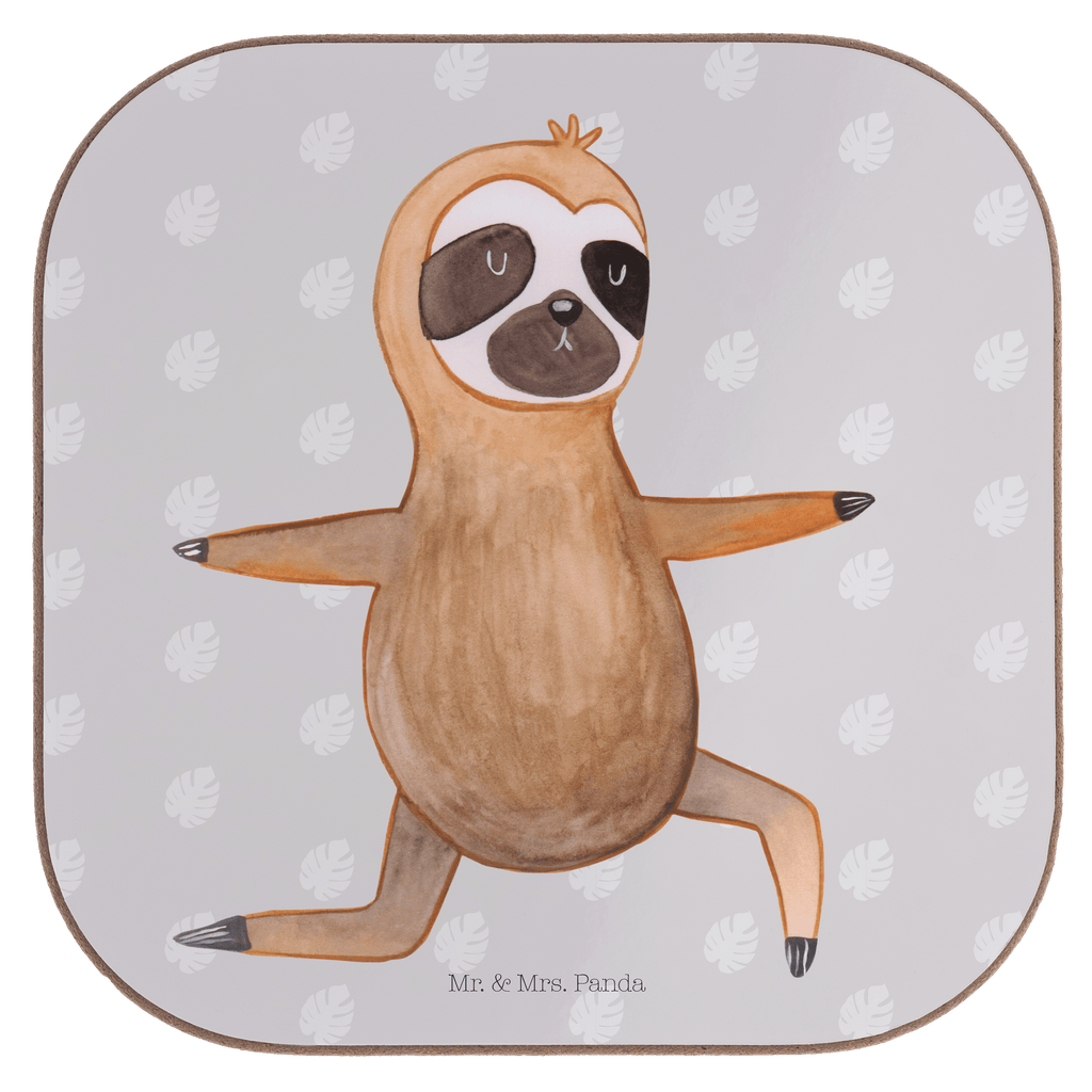 Quadratische Untersetzer Faultier  Yoga Bierdeckel, Glasuntersetzer, Untersetzer Gläser, Getränkeuntersetzer, Faultier, Faultier Geschenk, Faultier Deko, Faultiere, faul, Lieblingstier, Yoga, Namaste, Krieger, Yogaübungen, Meditation, Atmung, Gelassenheit, Entspannung