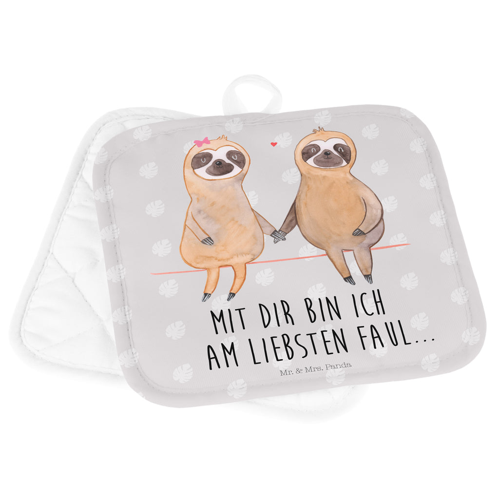 2er Set Topflappen  Faultier Pärchen Topflappen, Topfuntersetzer, Ofenhandschuh, Topflappen Set, Topflappen lustig, Topflappen mit Spruch, Faultier, Faultier Geschenk, Faultier Deko, Faultiere, faul, Lieblingstier, Liebe, Liebespaar, Faultierliebe, Faultierpärchen, verliebt, verlobt, gemeinsam, relaxen, Pärchen, Beziehung, Langsamkeit