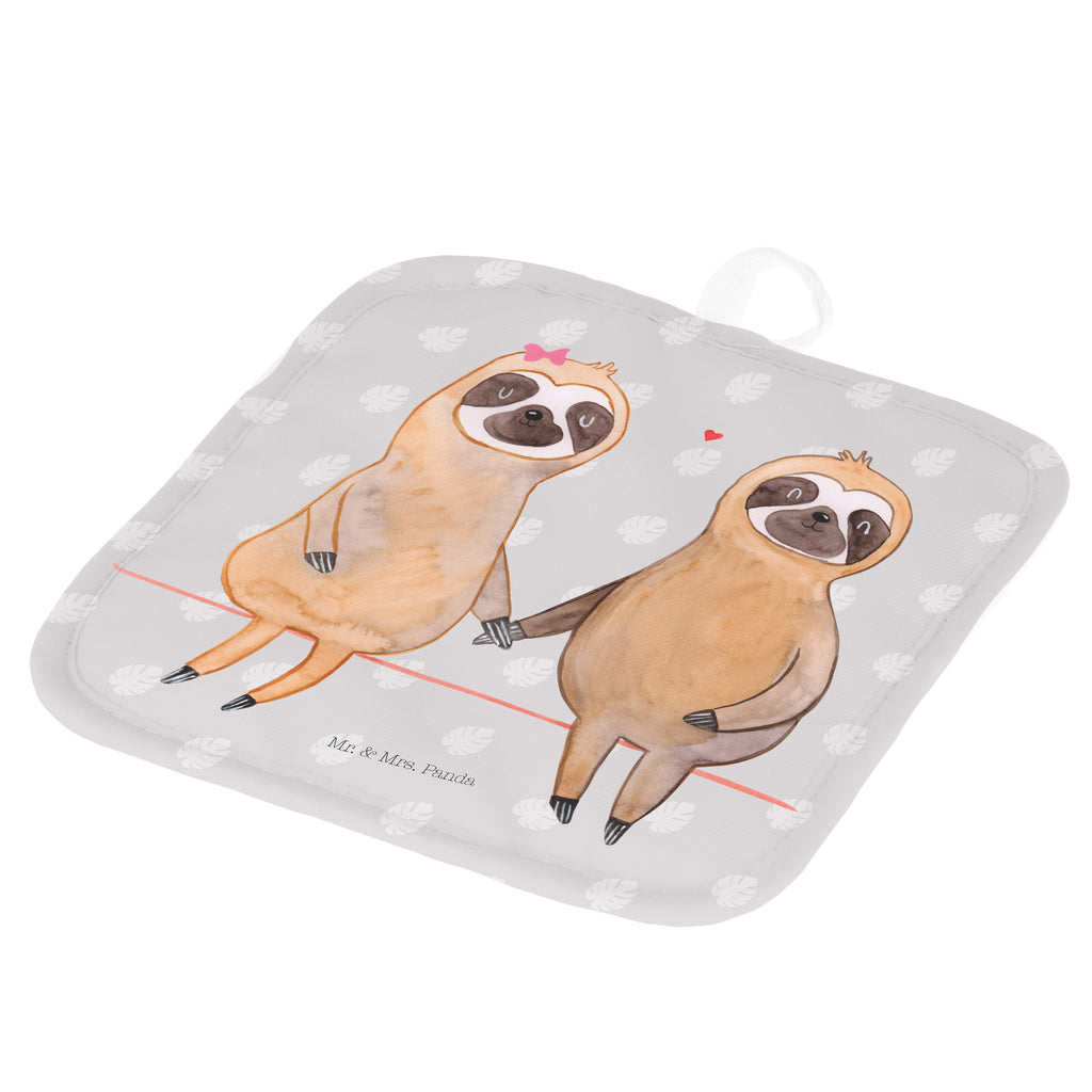 2er Set Topflappen  Faultier Pärchen Topflappen, Topfuntersetzer, Ofenhandschuh, Topflappen Set, Topflappen lustig, Topflappen mit Spruch, Faultier, Faultier Geschenk, Faultier Deko, Faultiere, faul, Lieblingstier, Liebe, Liebespaar, Faultierliebe, Faultierpärchen, verliebt, verlobt, gemeinsam, relaxen, Pärchen, Beziehung, Langsamkeit