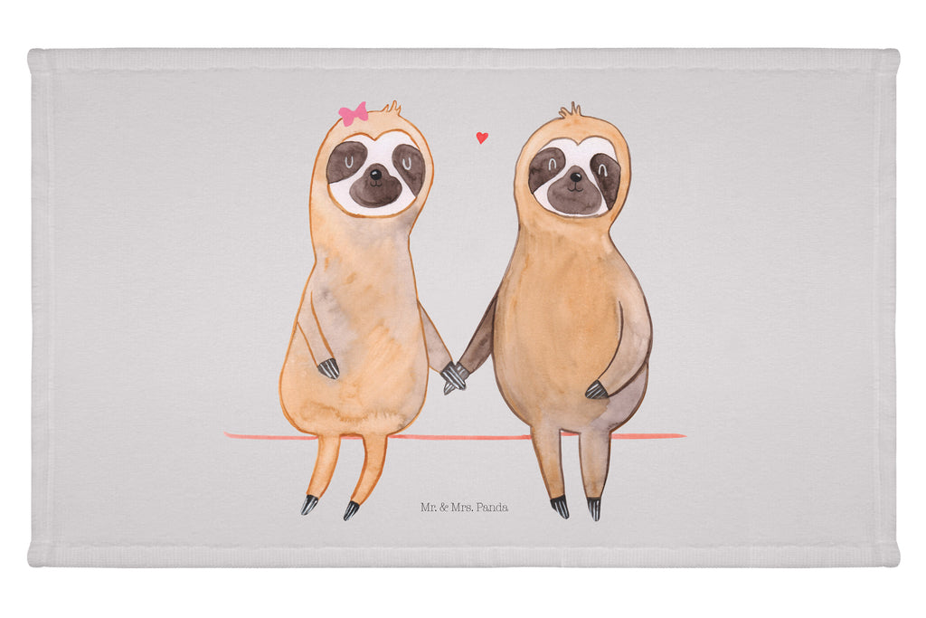 Gäste Handtuch Faultier Pärchen Gästetuch, Reisehandtuch, Sport Handtuch, Frottier, Kinder Handtuch, Faultier, Faultier Geschenk, Faultier Deko, Faultiere, faul, Lieblingstier, Liebe, Liebespaar, Faultierliebe, Faultierpärchen, verliebt, verlobt, gemeinsam, relaxen, Pärchen, Beziehung, Langsamkeit