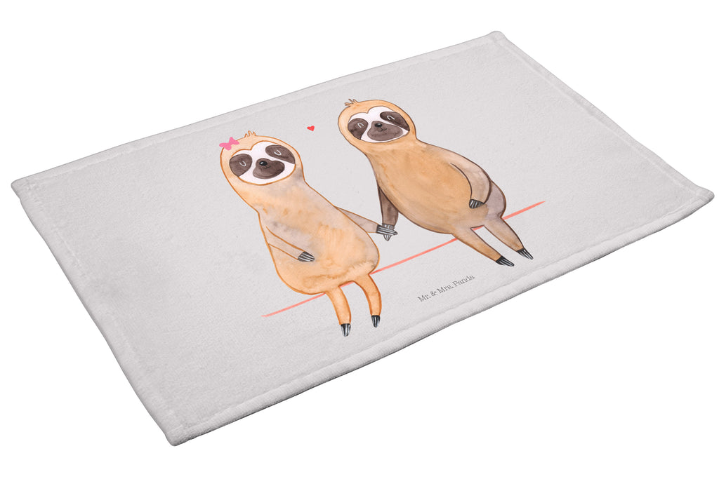 Gäste Handtuch Faultier Pärchen Gästetuch, Reisehandtuch, Sport Handtuch, Frottier, Kinder Handtuch, Faultier, Faultier Geschenk, Faultier Deko, Faultiere, faul, Lieblingstier, Liebe, Liebespaar, Faultierliebe, Faultierpärchen, verliebt, verlobt, gemeinsam, relaxen, Pärchen, Beziehung, Langsamkeit