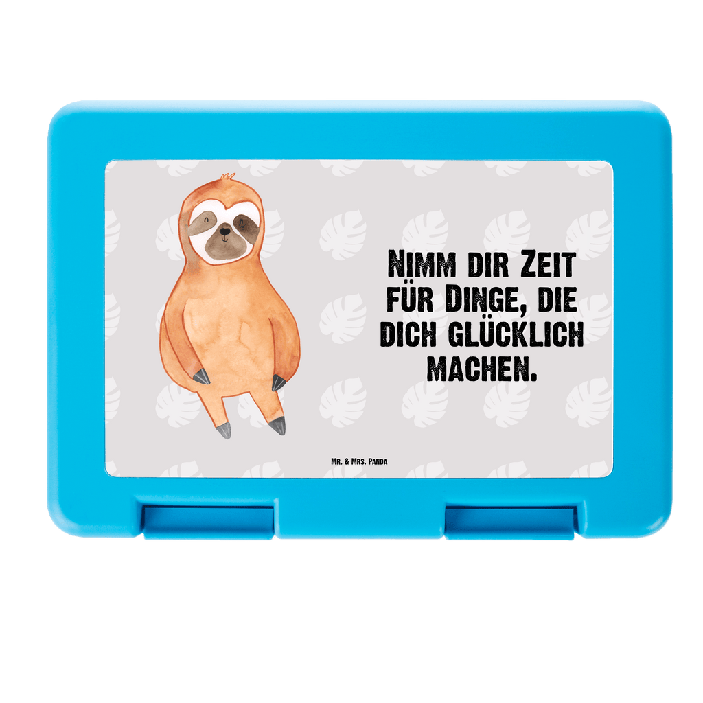 Brotdose Faultier Zufrieden Brotbox, Snackbox, Lunch box, Butterbrotdose, Brotzeitbox, Faultier, Faultier Geschenk, Faultier Deko, Faultiere, faul, Lieblingstier, Pause, relaxen, Glück, glücklich, zufrieden, happy, Zufriedenheit, Gelassenheit, Ruhe, Frieden