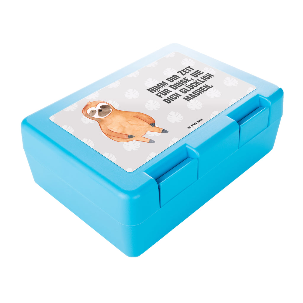 Brotdose Faultier Zufrieden Brotbox, Snackbox, Lunch box, Butterbrotdose, Brotzeitbox, Faultier, Faultier Geschenk, Faultier Deko, Faultiere, faul, Lieblingstier, Pause, relaxen, Glück, glücklich, zufrieden, happy, Zufriedenheit, Gelassenheit, Ruhe, Frieden