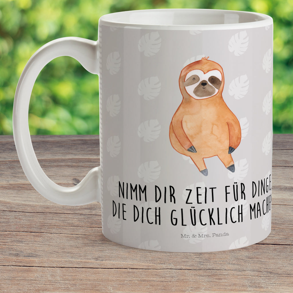 Kindertasse Faultier Zufrieden Kunststoff Tasse, Kindergarten, Tasse, Trinkbecher, Camping Becher, Kaffeetasse, Kunststoffbecher, Kindergartenbecher, Outdoorgeschirr, Kunststoffgeschirr, Reisebecher, Reisetasse, Kinderbecher, Faultier, Faultier Geschenk, Faultier Deko, Faultiere, faul, Lieblingstier, Pause, relaxen, Glück, glücklich, zufrieden, happy, Zufriedenheit, Gelassenheit, Ruhe, Frieden