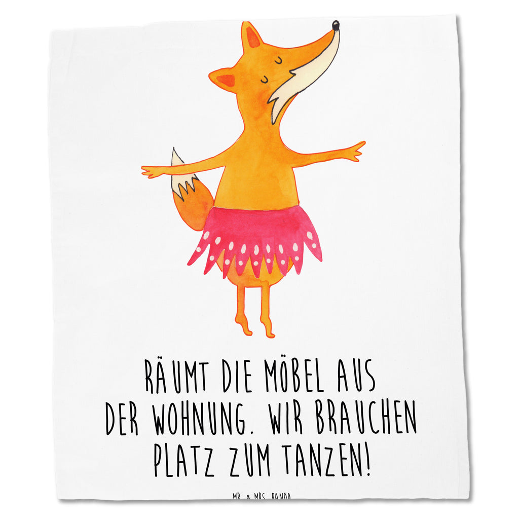 Tragetasche Fuchs Ballerina Beuteltasche, Beutel, Einkaufstasche, Jutebeutel, Stoffbeutel, Fuchs, Fuchs Spruch, Füchse, Füchsin, Ballerina, Ballett, Tänzerin, Tanzen, Party, Einladung, Geburtstag