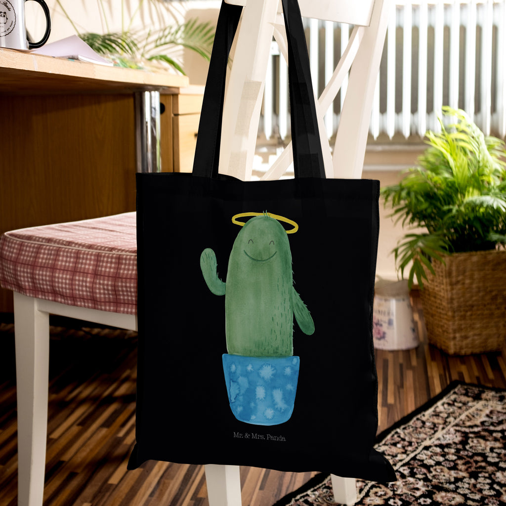 Tragetasche Kaktus Heilig Beuteltasche, Beutel, Einkaufstasche, Jutebeutel, Stoffbeutel, Kaktus, Kakteen, frech, lustig, Kind, Eltern, Familie, Bruder, Schwester, Schwestern, Freundin, Heiligenschein