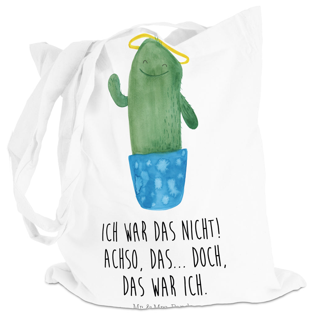 Tragetasche Kaktus Heilig Beuteltasche, Beutel, Einkaufstasche, Jutebeutel, Stoffbeutel, Kaktus, Kakteen, frech, lustig, Kind, Eltern, Familie, Bruder, Schwester, Schwestern, Freundin, Heiligenschein