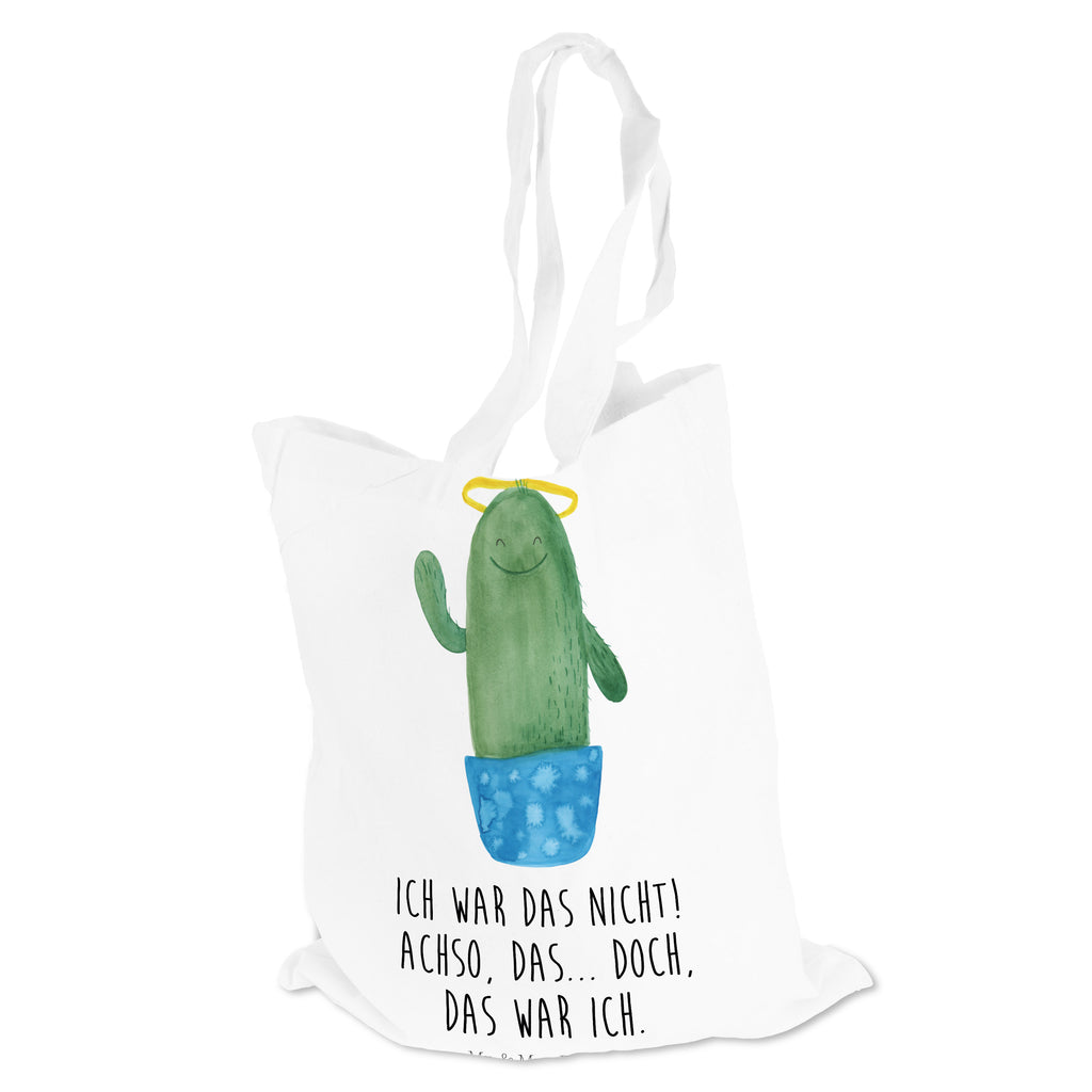 Tragetasche Kaktus Heilig Beuteltasche, Beutel, Einkaufstasche, Jutebeutel, Stoffbeutel, Kaktus, Kakteen, frech, lustig, Kind, Eltern, Familie, Bruder, Schwester, Schwestern, Freundin, Heiligenschein
