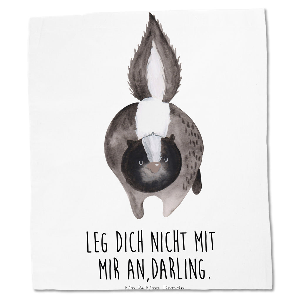 Tragetasche Stinktier Angriff Beuteltasche, Beutel, Einkaufstasche, Jutebeutel, Stoffbeutel, Stinktier, Skunk, Wildtier, Raubtier, Stinker, Stinki, wütend, Drohung