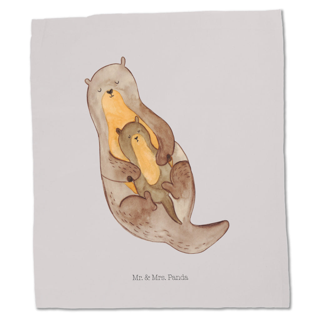 Tragetasche Otter mit Kind Beuteltasche, Beutel, Einkaufstasche, Jutebeutel, Stoffbeutel, Otter, Fischotter, Seeotter, Otter Seeotter See Otter