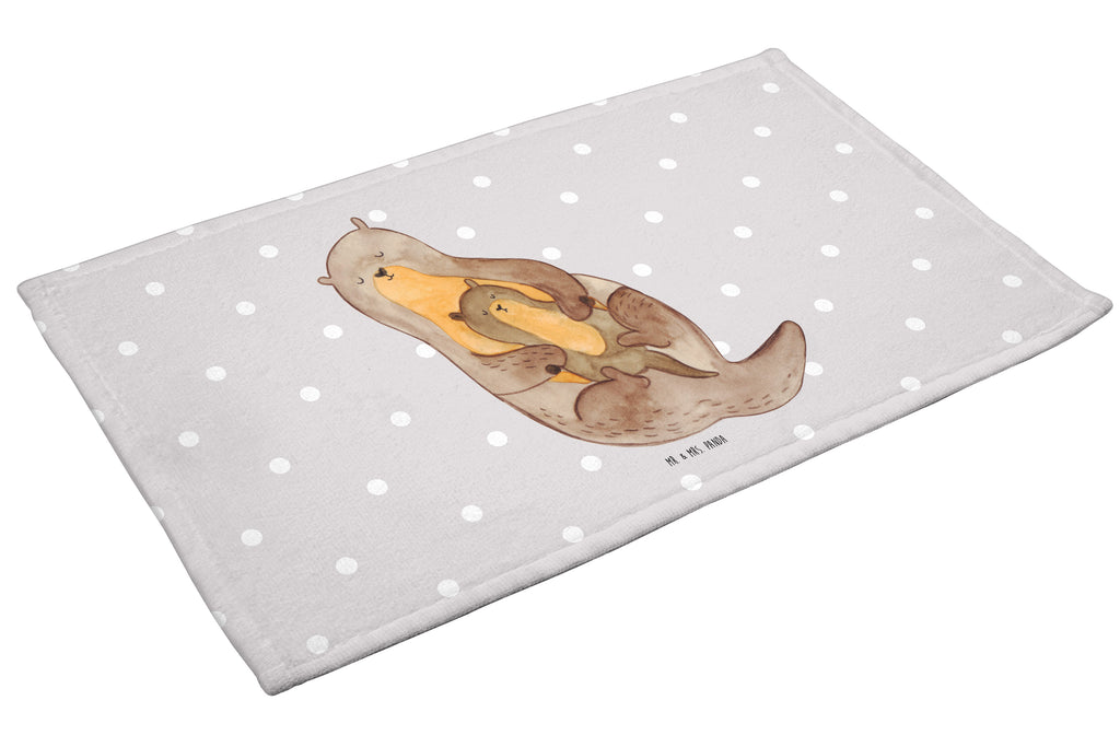 Gäste Handtuch Otter mit Kind Gästetuch, Reisehandtuch, Sport Handtuch, Frottier, Kinder Handtuch, Otter, Fischotter, Seeotter, Otter Seeotter See Otter