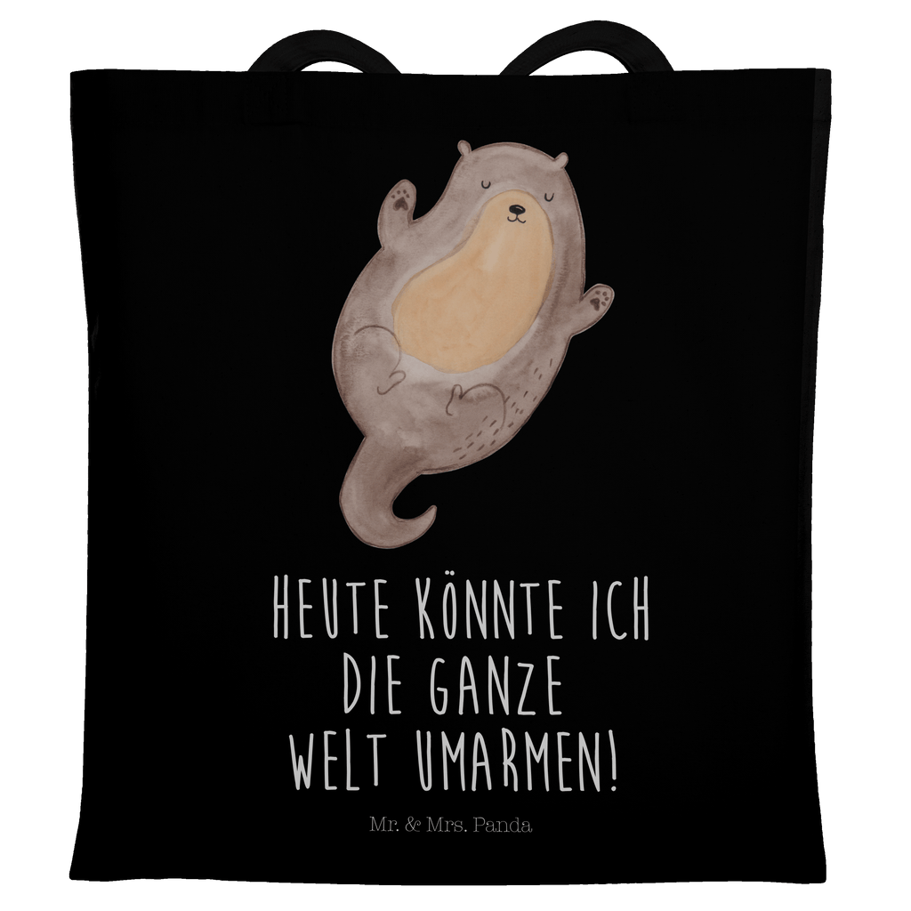Tragetasche Otter Umarmen Beuteltasche, Beutel, Einkaufstasche, Jutebeutel, Stoffbeutel, Otter, Fischotter, Seeotter, Otter Seeotter See Otter