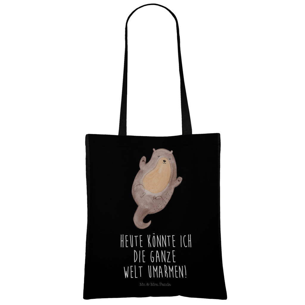 Tragetasche Otter Umarmen Beuteltasche, Beutel, Einkaufstasche, Jutebeutel, Stoffbeutel, Otter, Fischotter, Seeotter, Otter Seeotter See Otter