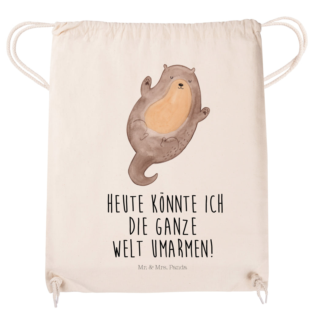 Sportbeutel Otter Umarmen Turnbeutel, Beutel, Sporttasche, Tasche, Stoffbeutel, Otter, Fischotter, Seeotter, Otter Seeotter See Otter