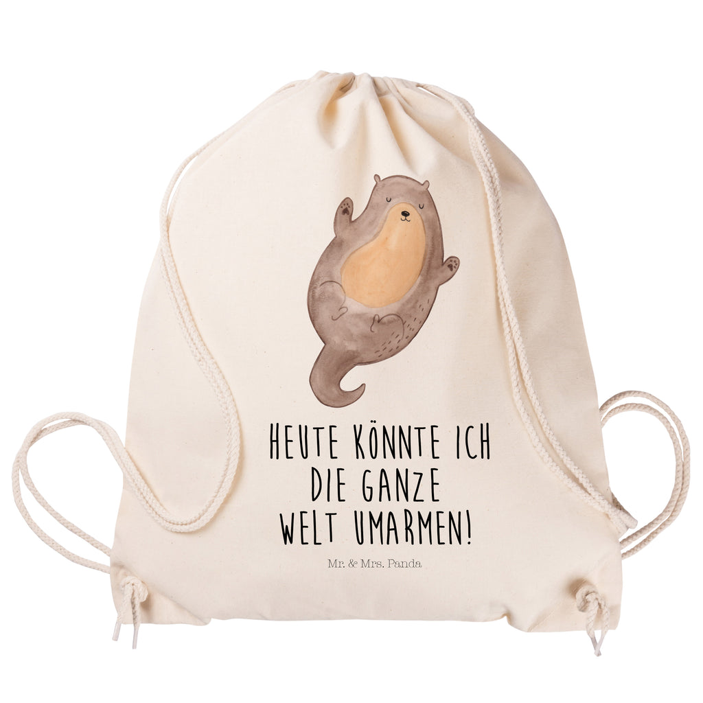 Sportbeutel Otter Umarmen Turnbeutel, Beutel, Sporttasche, Tasche, Stoffbeutel, Otter, Fischotter, Seeotter, Otter Seeotter See Otter