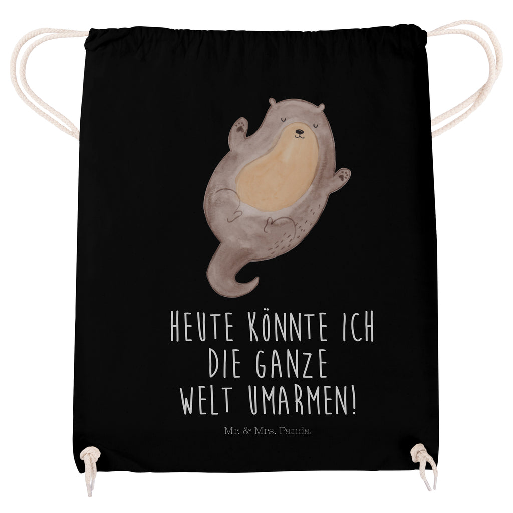Sportbeutel Otter Umarmen Turnbeutel, Beutel, Sporttasche, Tasche, Stoffbeutel, Otter, Fischotter, Seeotter, Otter Seeotter See Otter