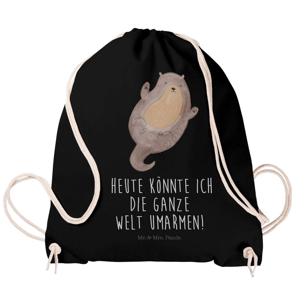 Sportbeutel Otter Umarmen Turnbeutel, Beutel, Sporttasche, Tasche, Stoffbeutel, Otter, Fischotter, Seeotter, Otter Seeotter See Otter