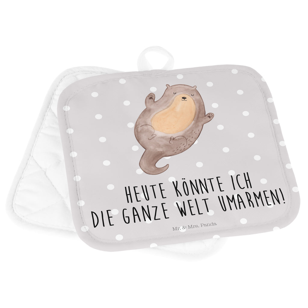 2er Set Topflappen  Otter Umarmen Topflappen, Topfuntersetzer, Ofenhandschuh, Topflappen Set, Topflappen lustig, Topflappen mit Spruch, Otter, Fischotter, Seeotter, Otter Seeotter See Otter