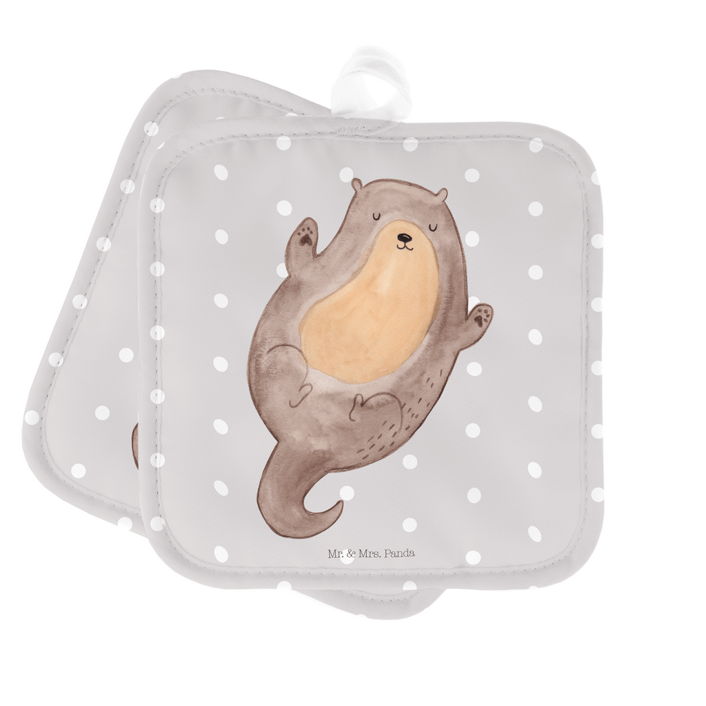 2er Set Topflappen  Otter Umarmen Topflappen, Topfuntersetzer, Ofenhandschuh, Topflappen Set, Topflappen lustig, Topflappen mit Spruch, Otter, Fischotter, Seeotter, Otter Seeotter See Otter
